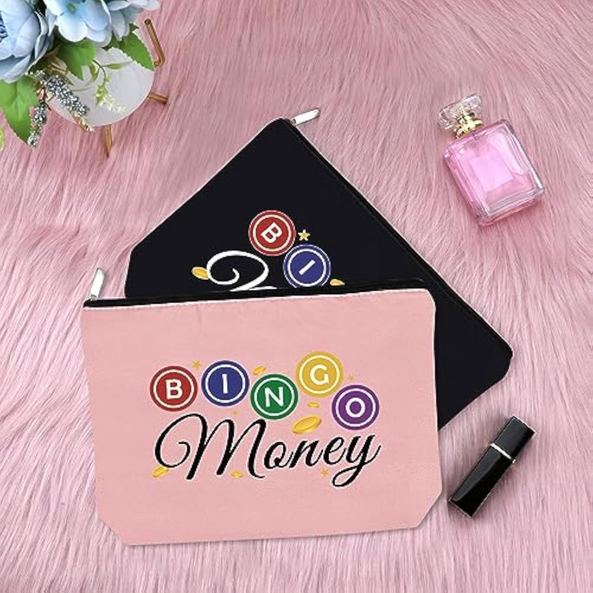 Bingo Lover Gift Makeup Bag for Casino Lovers